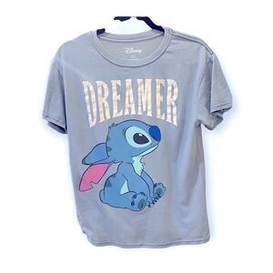 Disney Stitch Blue M 7-9 Juniors , super sweet,  Stitch Washed Tees,